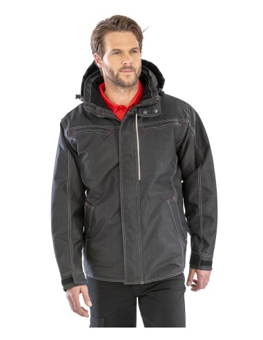 R-R326X-Denim Texture Rugged Jacket